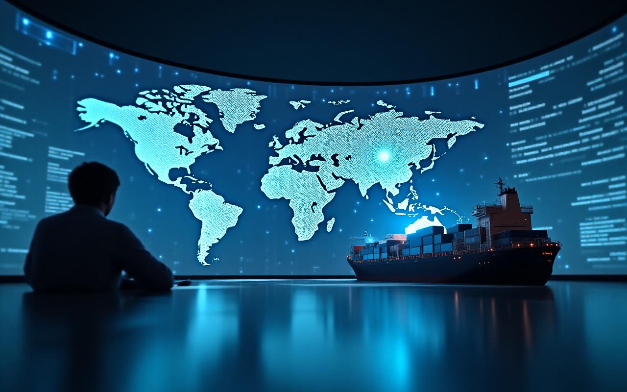 Global logistics network display